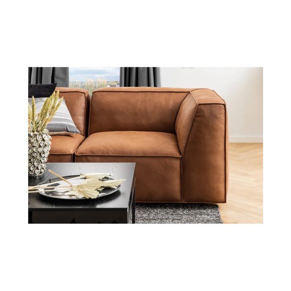 Modul pentru canapea maro coniac (colț dreapta) Fairfield Kentucky – Bonami Selection-image-1
