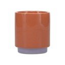 Ceașcă portocalie/mov din gresie ceramică 270 ml Duo – ONA