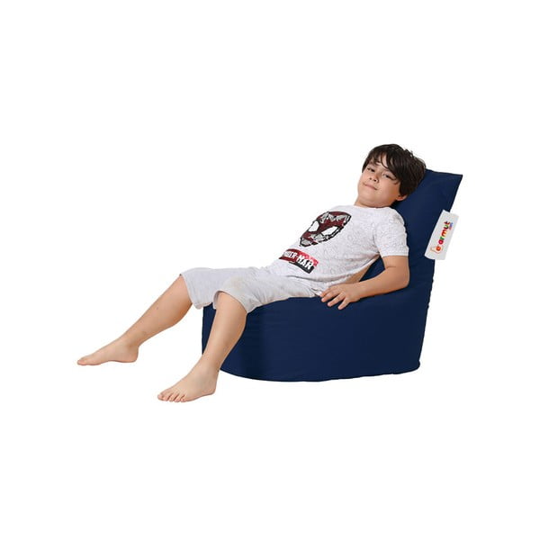 Fotoliu puf pentru copii albastru închis Baton – Floriane Garden-image-1