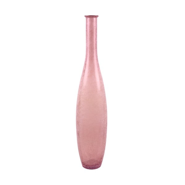 Vază din sticlă reciclată Ego Dekor Meguno, înălțime 100 cm, roz