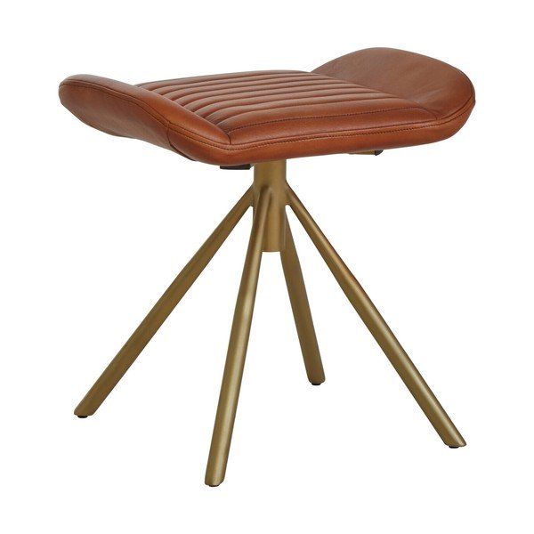 Taburet maro cu tapițerie din piele Buffalo – Premier Housewares
