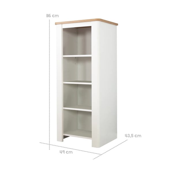 Bibliotecă pentru copii  albă 49x116 cm Ava – Roba-image-3