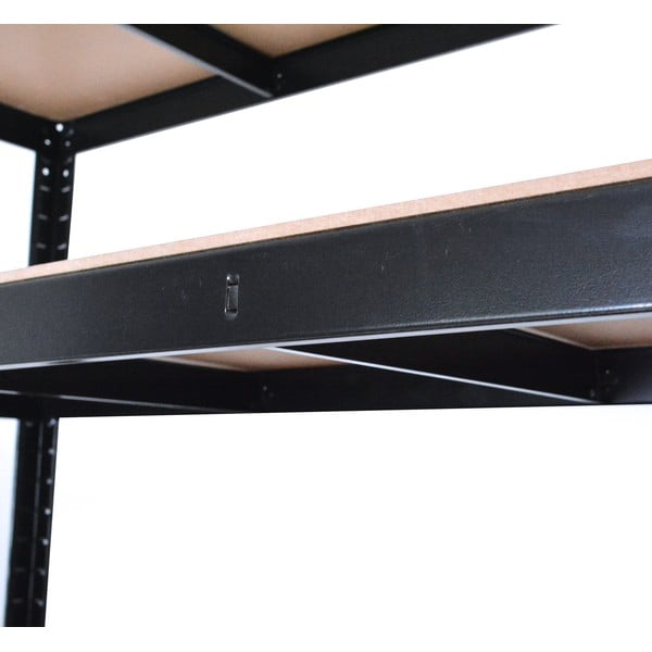 Etajeră de depozitare neagră din metal 120x180 cm – Rojaplast-image-2