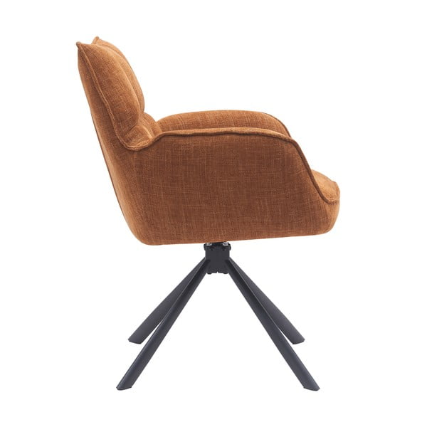 Set de scaune de sufragerie portocaliu 2 buc. tapițat Marilla – Unique Furniture-image-2