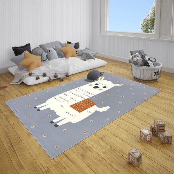 Covor pentru copii Hanse Home Adventures Lama Monty, 80x150 cm-image-1