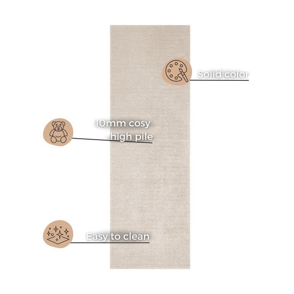 Covor Mint Rugs Supersoft, 80 x 250 cm, bej-image-4