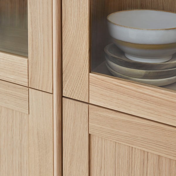 Vitrină cu iluminare în decor de stejar 89x199 cm Mistral - Hammel Furniture-image-2