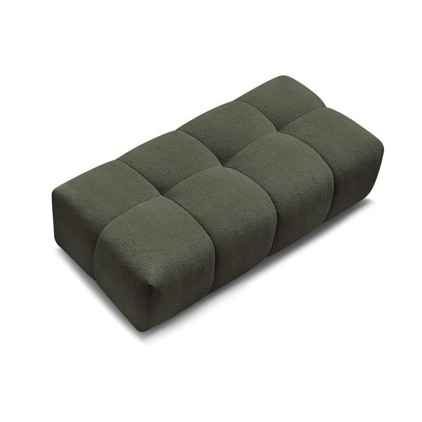 Taburet verde cu tapițerie din chenille Everest – Bobochic Paris-image-4