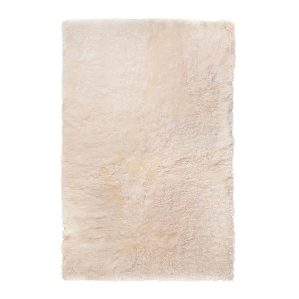 Covor din blană cu fir scurt Nia 165 x 100 cm, alb