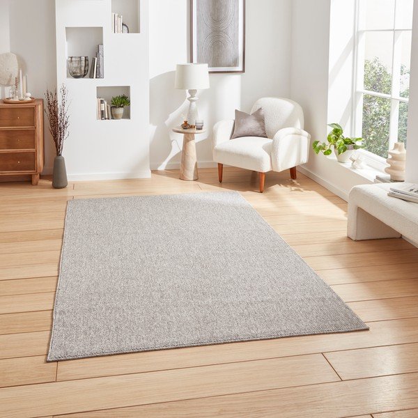 Covor gri 200x290 cm Boucle – Think Rugs-image-1