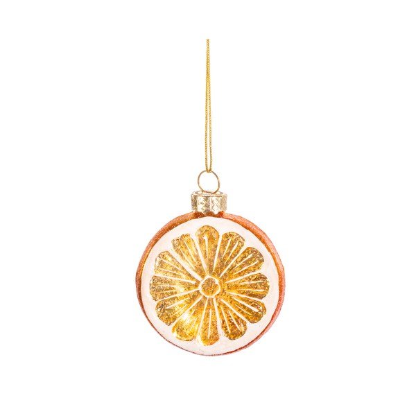 Ornament de Crăciun din sticlă Orange – Sass & Belle