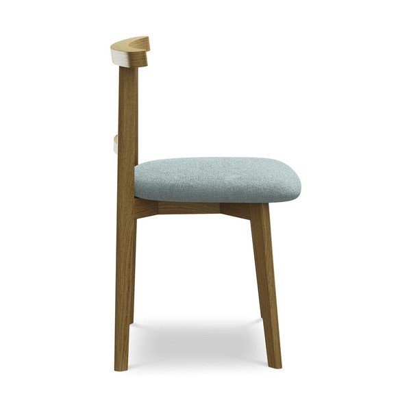 Scaun de dining albastru din lemn masiv Ohelo – Makamii-image-2