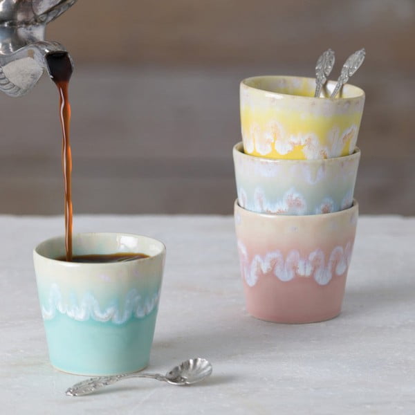 Ceașcă turcoaz pentru espresso din gresie 90 ml Grespresso – Costa Nova-image-3