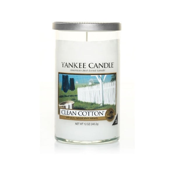 Lumânare parfumată Yankee Candle Clean Cotton, timp de ardere până la 90 ore