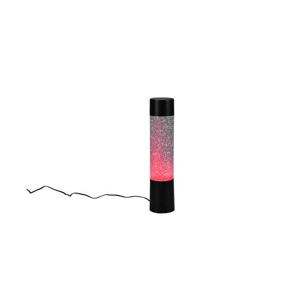 Veioză neagră LED cu control prin telecomandă (înălțime 34 cm) Glitter – Trio