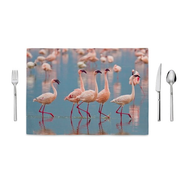 Suport farfurie Home de Bleu Flamingos Group, 35 x 49 cm