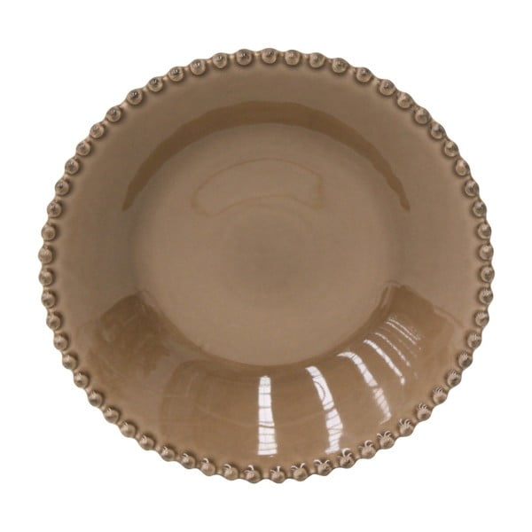 Farfurie ceramică pentru supă Costa Nova Pearl, ⌀ 24 cm, maro