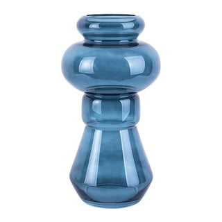 Vază din sticlă PT LIVING Morgana, înălțime 35 cm, albastru