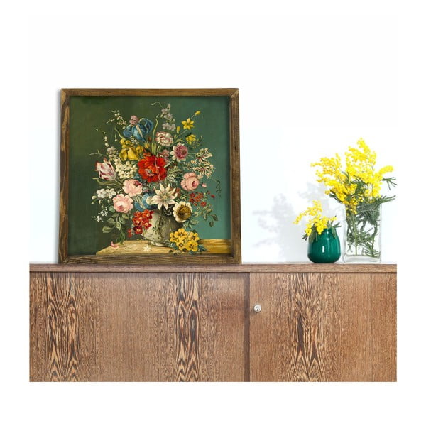 Tablou Vintage Flowers, 50 x 50 cm-image-2