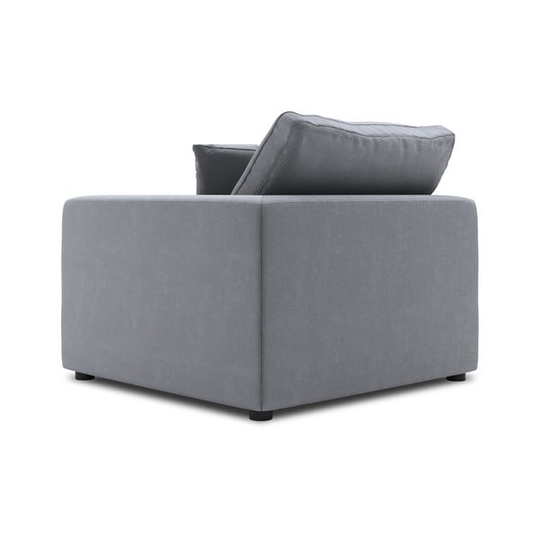 Modul cu tapițerie din catifea pentru canapea colț de dreapta Windsor & Co Sofas Galaxy, gri-image-3