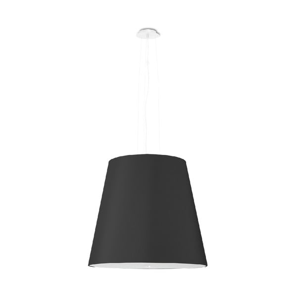 Lustră neagră cu abajur din sticlă ø 50 cm Tresco - Nice Lamps