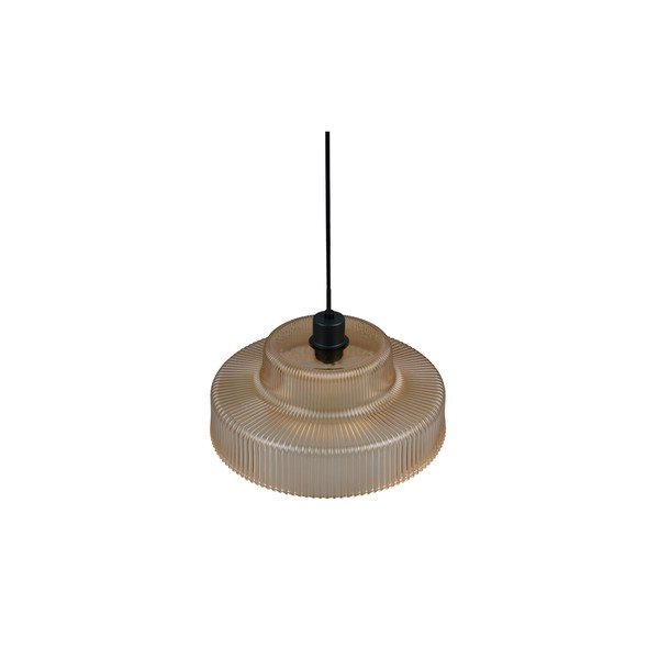 Lustră chihlimbar cu abajur din sticlă ø 35 cm Abella – Reality-image-3