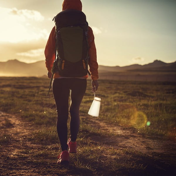 Veioză albă/maro LED (înălțime 20 cm) Bruno – Fischer & Honsel-image-1