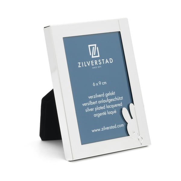 Ramă foto argintie de sine stătătoare din metal 8x10 cm Miffy – Zilverstad-image-3