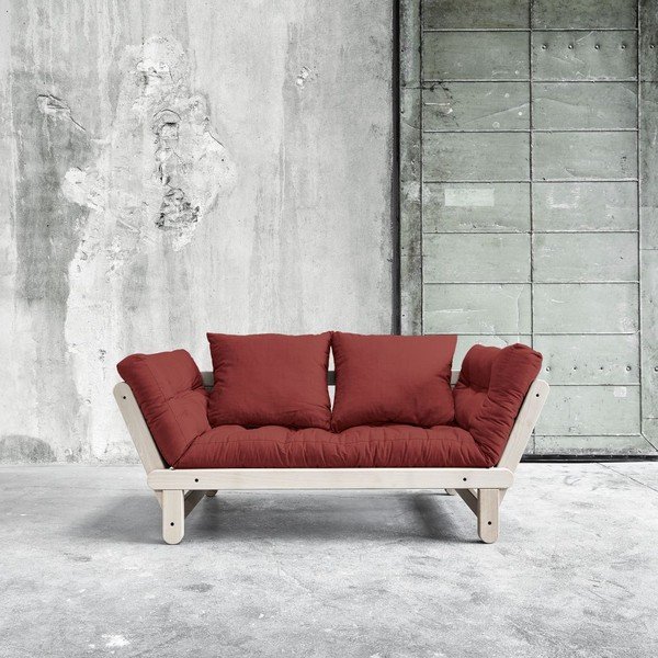 Canapea extensibilă Beat Beech/Passion Red-image-3