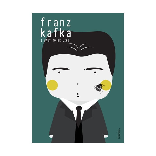 Poster NiñaSilla Franz Kafka, 21 x 42 cm