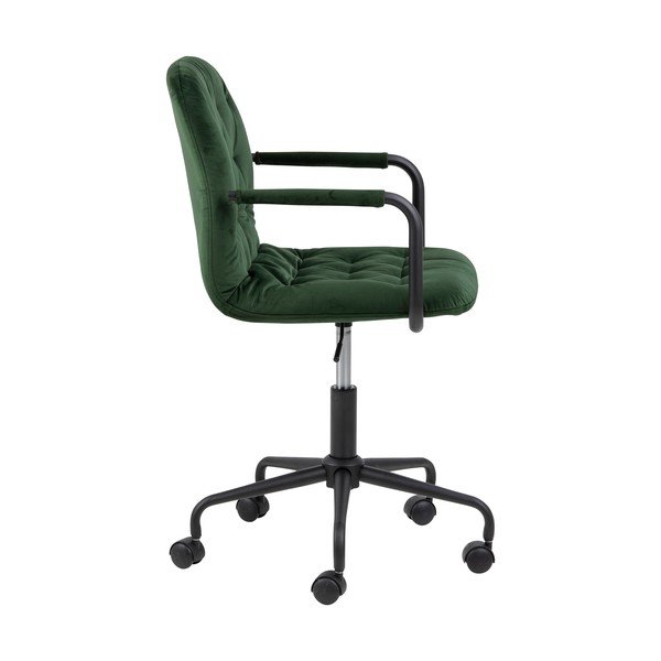 Scaun de birou cu suprafață de catifea Actona Wendy, verde-image-2