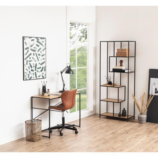 Birou cu blat cu aspect de stejar, Actona Seaford-image-1