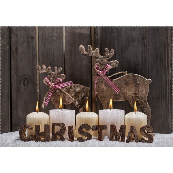 Covor Vitaus Christmas Period Candles With Sign, 50 x 80 cm