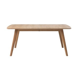 Masă dining extensibilă din lemn de stejar Unique Furniture Rho, 150 x 90 cm