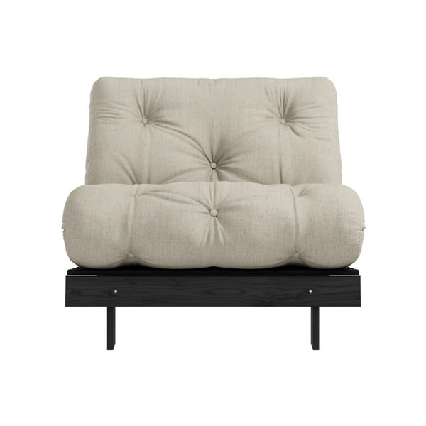 Fotoliu variabil KARUP Design Roots Black/Linen, crem - gri-image-3