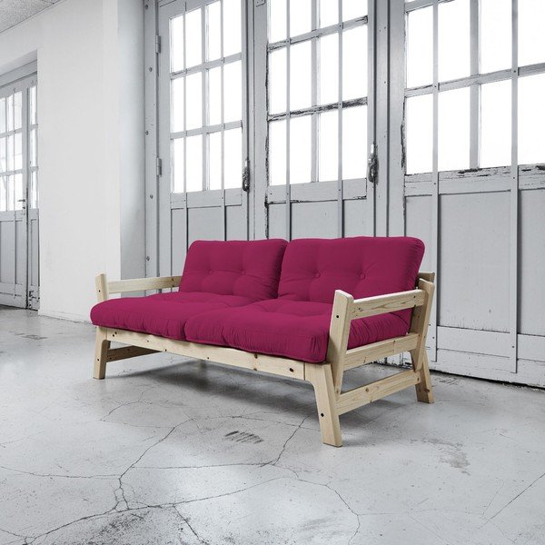  Canapea extensibilă Karup Step Natural/Pink-image-3