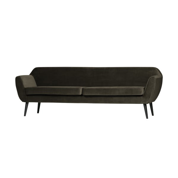 Canapea din catifea WOOOD Rocco, 230 cm, verde închis-image-2