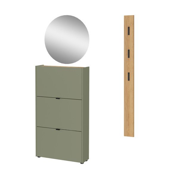 Set pentru hol în culoare naturală/taupe 101x200x22 cm Ameca – Germania