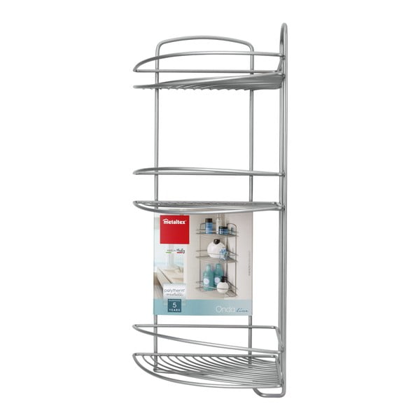 Etajeră de colț cu 3 rafturi Metaltex-image-1