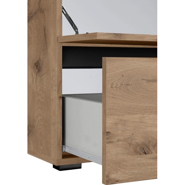 Dulap sub chiuvetă în culoare naturală cu aspect de lemn de stejar 60x55 cm Wisla – Støraa-image-1