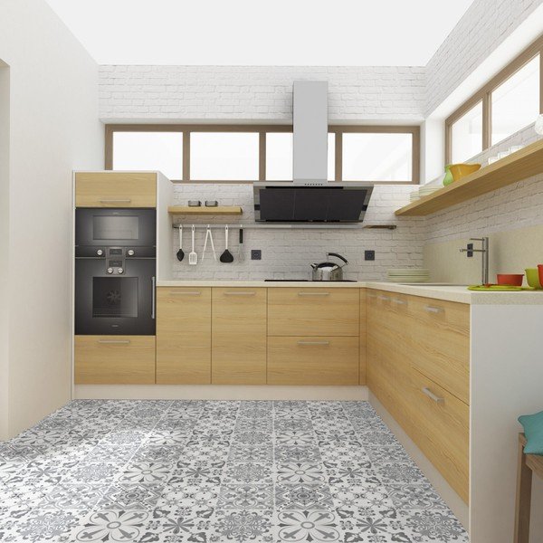 Autocolant pentru podea rezistent la apă Ambiance Amos, 90 x 60 cm-image-1