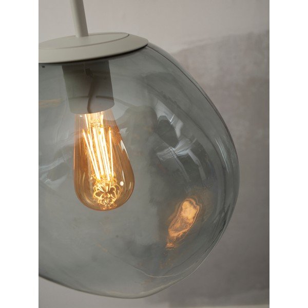 Lustră gri cu abajur din sticlă ø 12 cm Helsinki – it's about RoMi-image-2