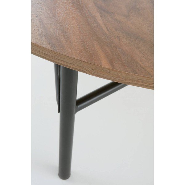 Măsuță de cafea în culoare naturală închisă rotundă din metal ø 100 cm Valley – Jotex-image-2