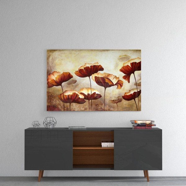 Tablou din sticlă Insigne Poppy, 72 x 46 cm-image-1