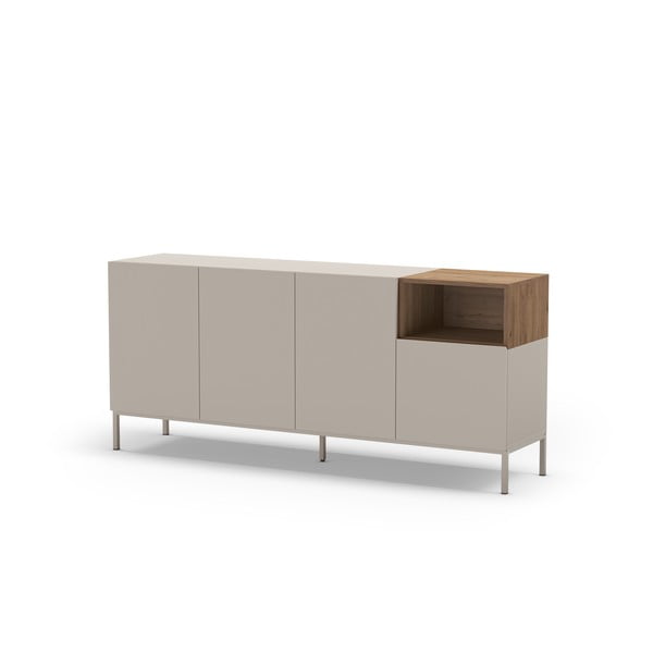 Comodă crem 180x80 cm Cailin – Marckeric-image-3