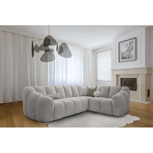 Colțar gri deschis (cu colț pe partea dreaptă/în formă de ”L”) Shell – Miuform-image-2