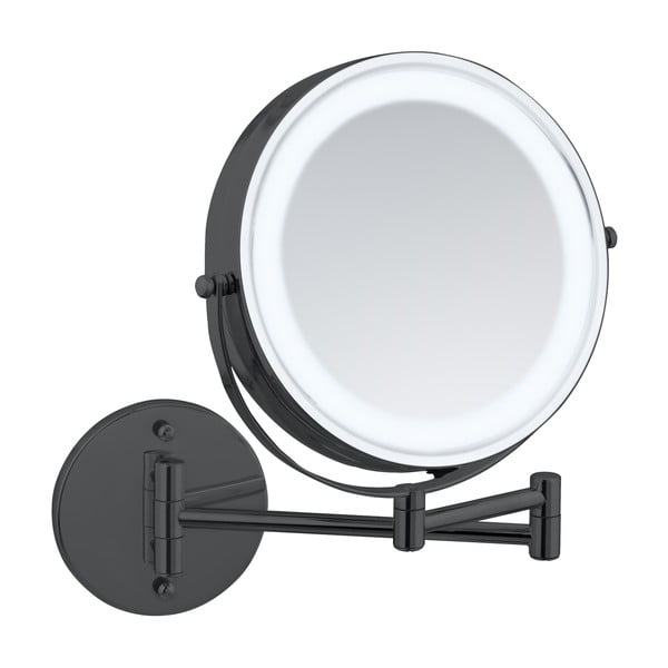 Oglindă cosmetică (mărire 5x) cu led/de mărire ø 25,5 cm Lumi – Wenko-image-1