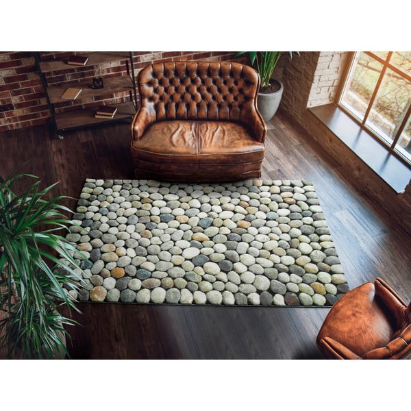 Covor Universal Sandra Stones, 140 x 200 cm, gri-image-1