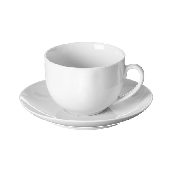 Ceașcă de ceai și farfurie Price & Kensington Simplicity, 180 ml, alb