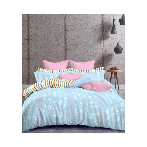 Lenjerie de pat din microfibră pentru pat dublu DecoKing Basic Stiches, 200 x 220 cm-image-2